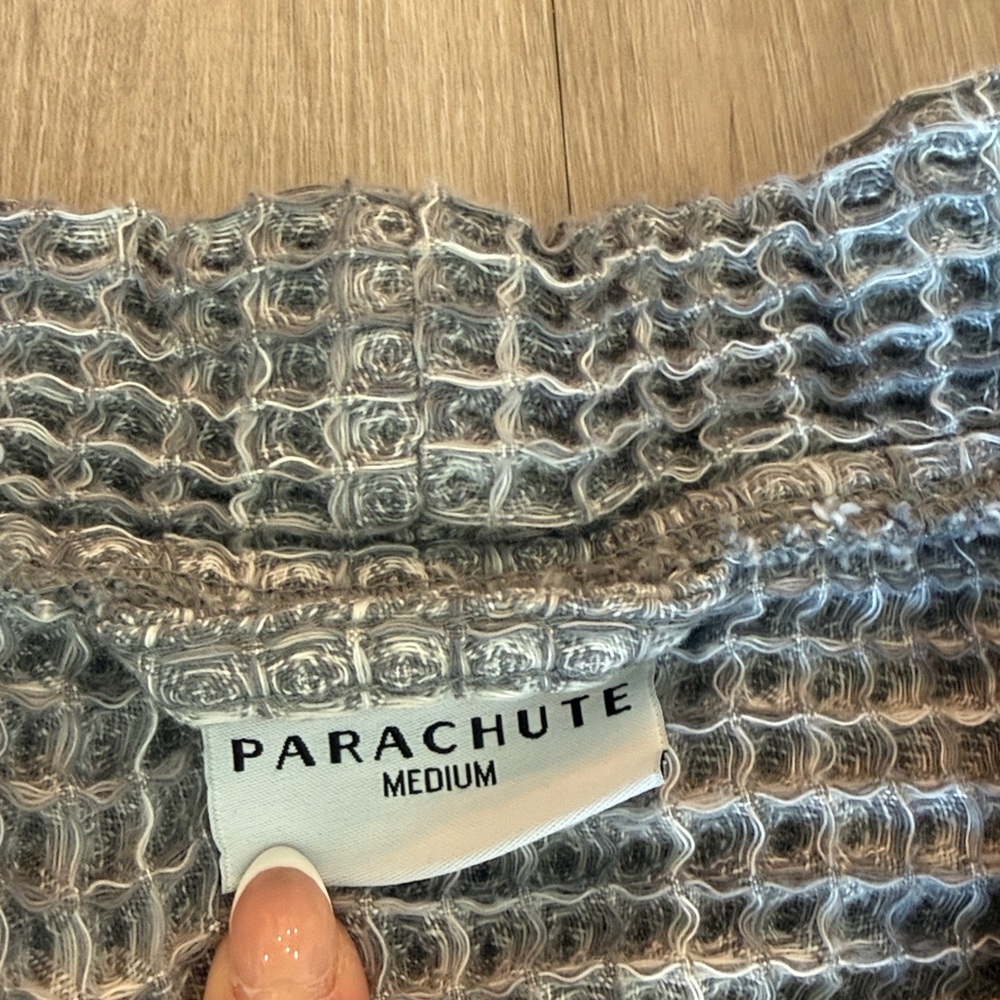 Parachute Grey Turkish Waffle Knit Robe - Picture 2 of 3